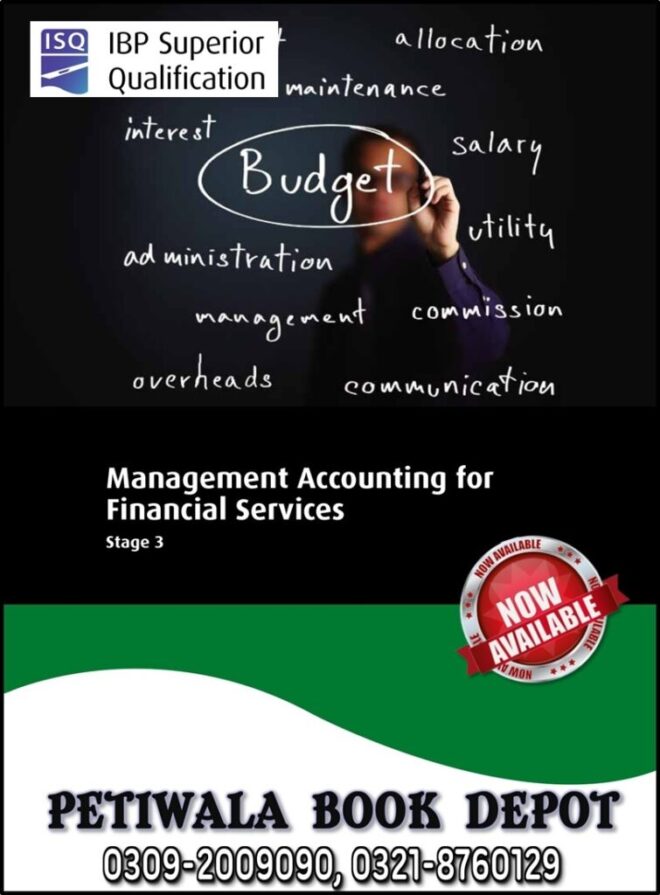 Management Accounting For Financial Services  (IBP Stage-3)