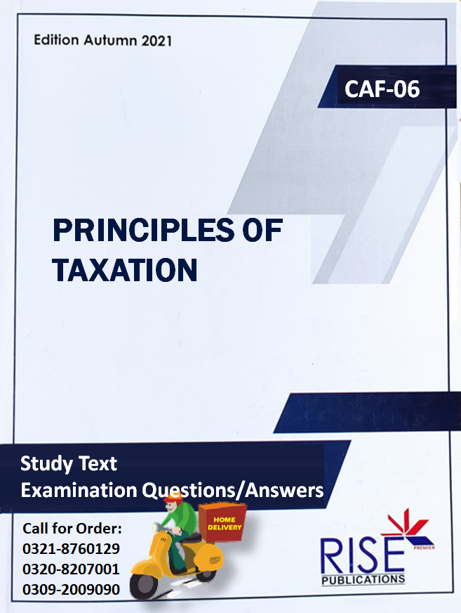 Principles of Taxation (TY 2021) By: Rise Publications