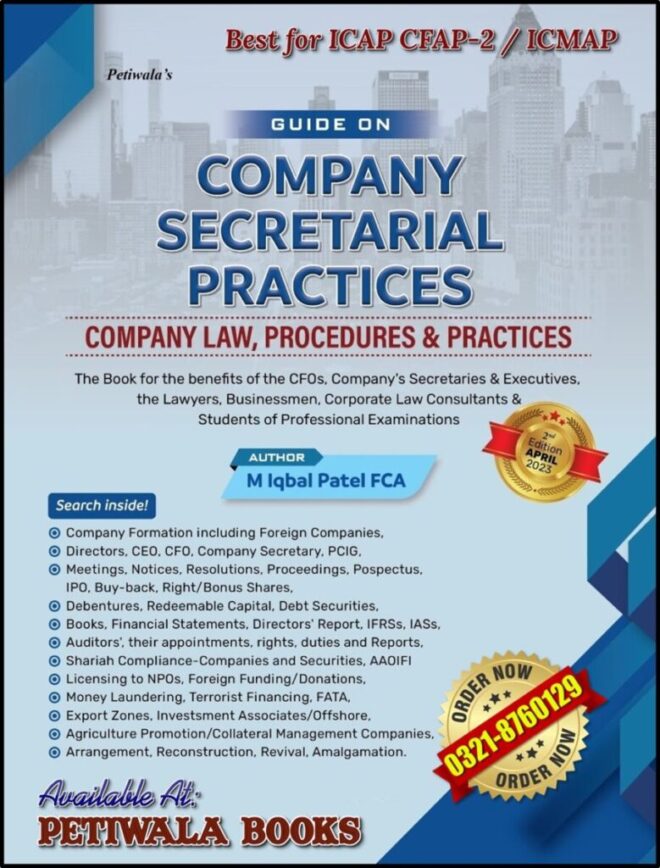 Company Secretarial Practice (By: Iqbal Patel) Edition 2023