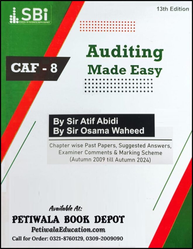 ICAP CAF-8  : Audit & Assurance (AA) By: Atif Abidi