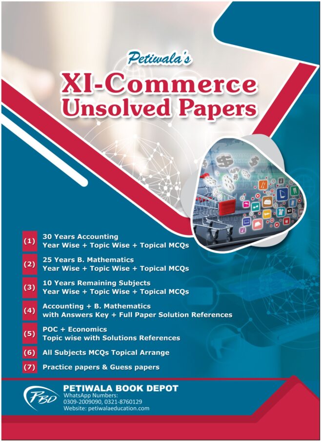 XI-Commerce Unsolved Papers (10 Year Topicwise) Petiwala's