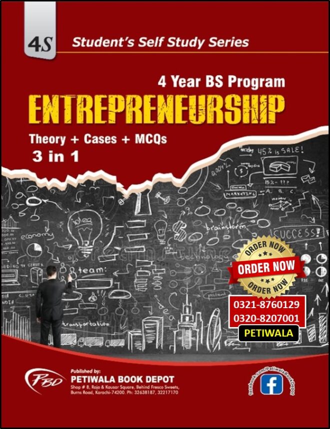 Entrepreneurship (For BBA/BS) Theory + Cases + MCQ's
