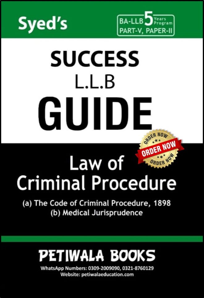 Paper-II: Law of Criminal Procedures (Q&A) Syed's LLB Guide