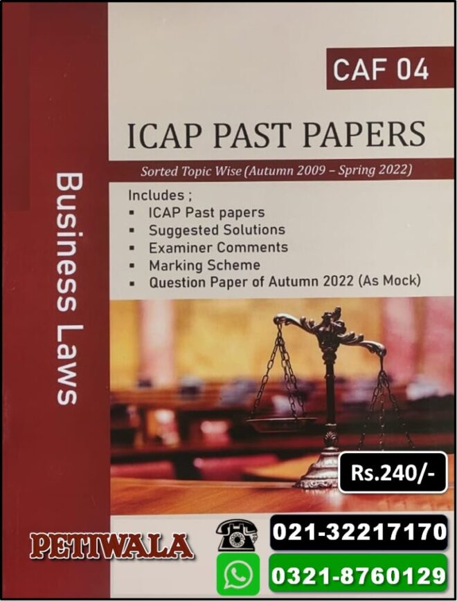 ICAP Past Papers : B.Law (Topicwise)