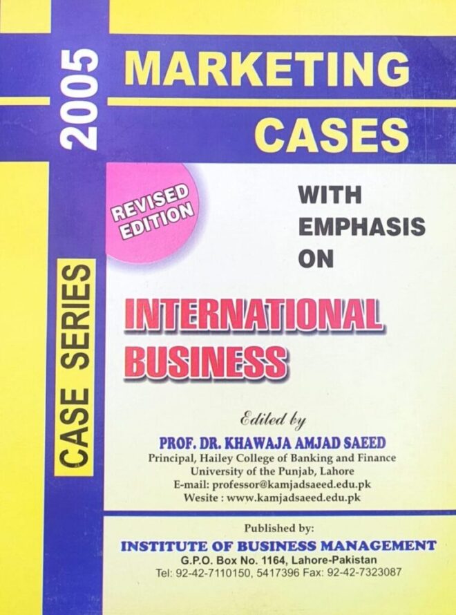 Marketing Cases (By: Khawaja Amjad Saeed)