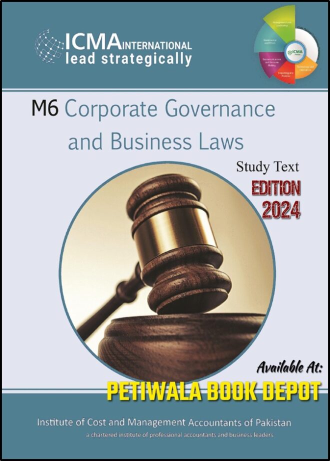 ICMAP: M6 Corporate Governance B.Law & Ethics (Study Text) Ed.2024