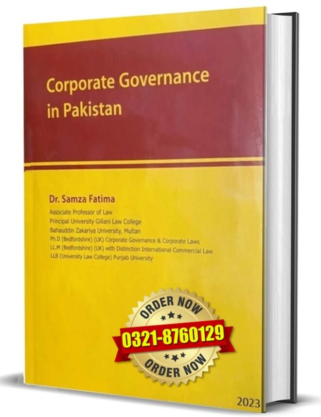 Corporate Governance in Pakistan (Dr. Samza Fatima) 2023