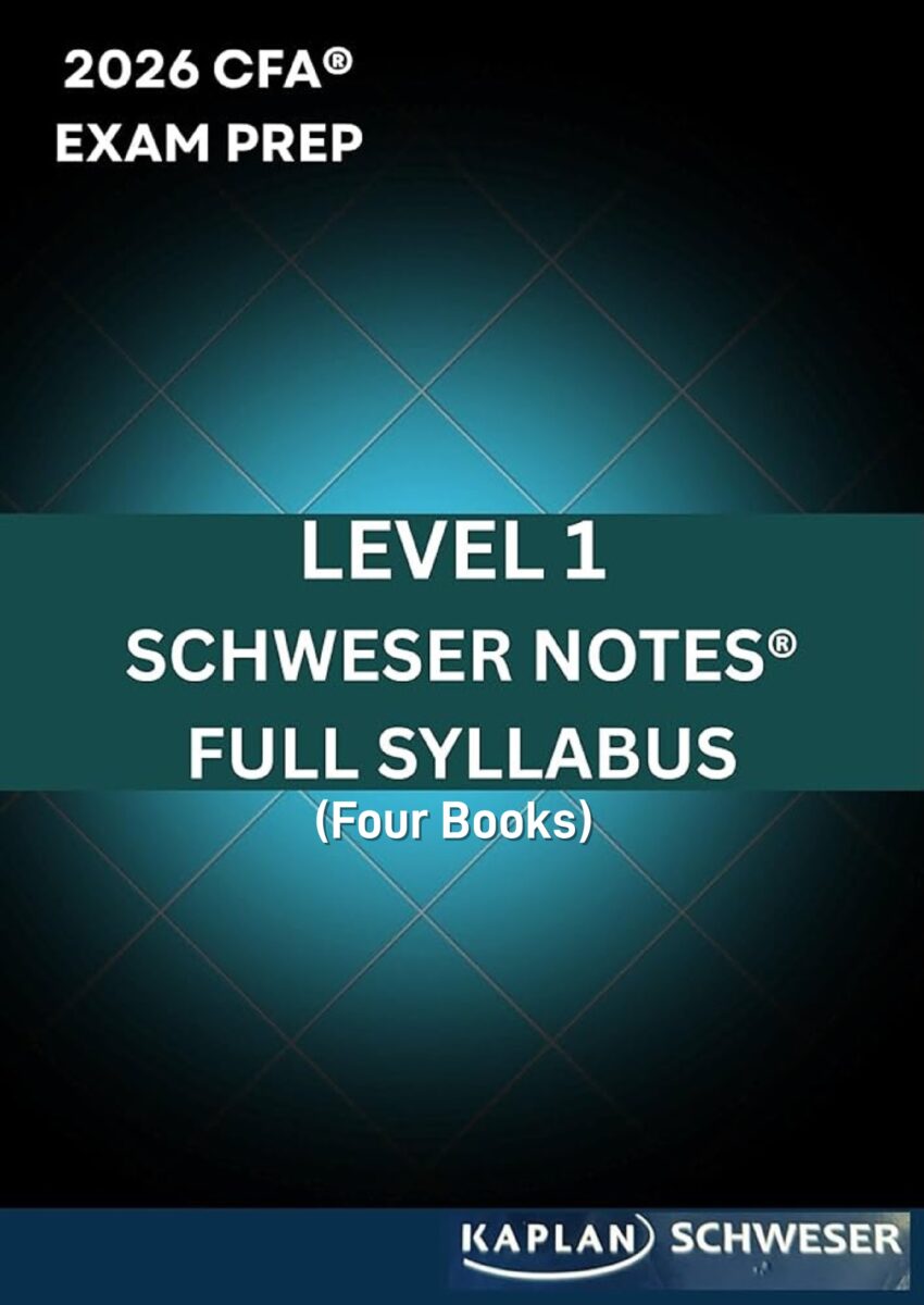 CFA Level 1 Schweser Notes -2026 (Four Books) - Petiwala Books Depot