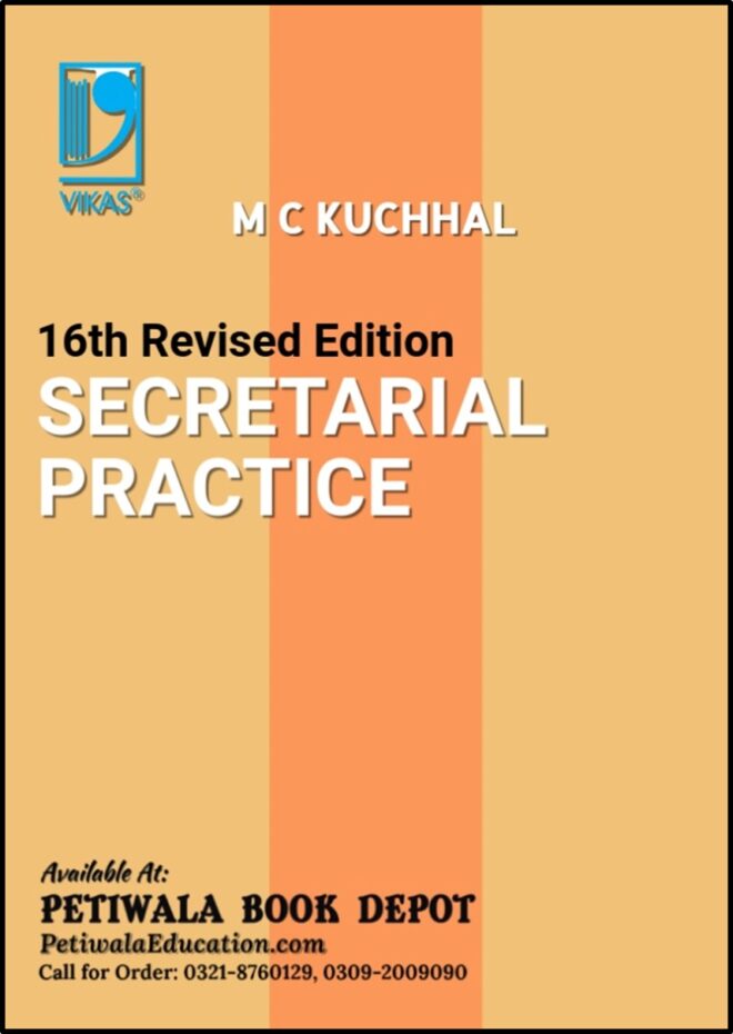 Secretarial Practice (By: M C Kuchhal) Indian