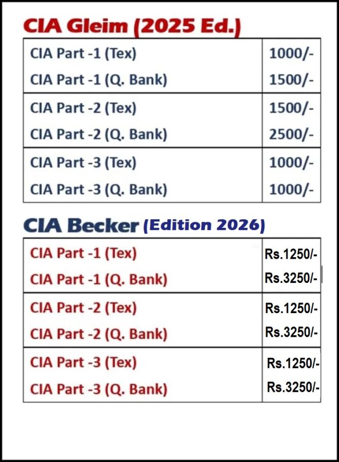 CIA Gleim & Becker (Book List)