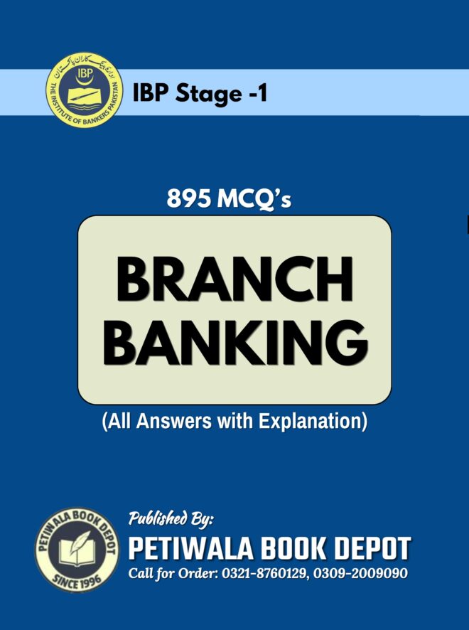 1300 MCQ's on Branch Banking (IBP Stage-1)