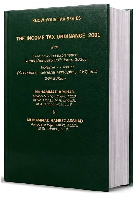 Income Tax Ordinance, 2001 (2026-2027) Two Vol. Author : M. Arshad